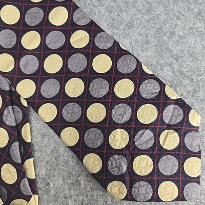 Corbata de seda Tom James azul crema lunares Foto 1 de 4