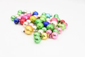 Vintage Quecksilber Glas Miniatur Feder Baum Weihnachtsschmuck 50 Stück Tasche #12 - Bild 1 von 5