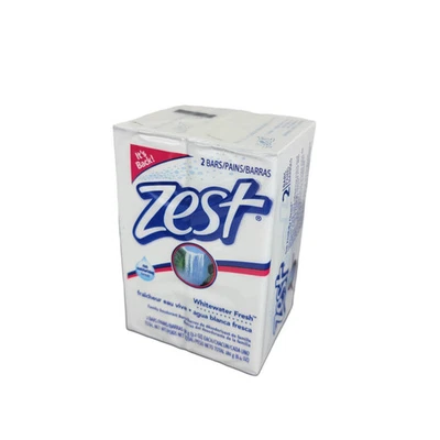 2 Pack Zest Bar Soap Whitewater Fresh, 3.2 Oz Each ( 6.4 oz Net) - Image 1 of 2