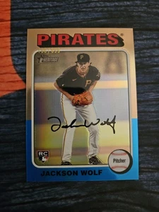 2024 Topps Heritage High Number - Rookies Jackson Wolf #216 Chrome /699 (RC) - Picture 1 of 2
