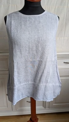 elemente Clemente Leinen-Top - Gr. 38/40 weit geschnitten - hellblau - Bild 1 von 4