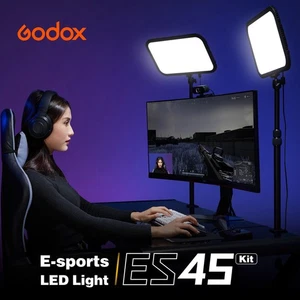 Godox ES45 Light,Illuminazione LED 56W Senza Ombre per e-sport Live Streaming - Foto 1 di 16