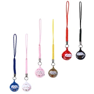 6 sztuk Szczęśliwe ozdoby kota Magia kota Wisiorek Ozdoba dzwonów - Zdjęcie 1 z 12