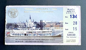 Boleto Sugar Bowl Auburn Tigers vs Syracuse Orangemen 1988 NCAA 1/1/88 - Imagen 1 de 1