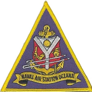 Naval Air Station Oceana USN 4" Bügelbild Patch - Bild 1 von 1