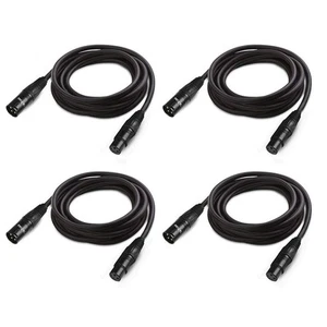 10 ft Flexible DMX Cable, Gold-Plated 3 Pin Signal XLR Male to Female DMX Cab... - Picture 1 of 7
