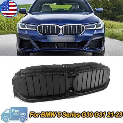 Front Radiator Shutter Grille With Motor Black Fits BMW 540i 3.0L 2021 2022 2023 Foto 1 de 4