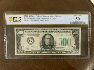 1934a 500 federal reserve note chicago - Picture 1 of 2