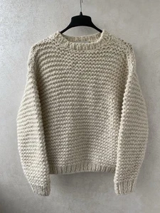 Stella McCartney Chunky Knit Alpaca Cream Sweater Size 42 - Picture 1 of 14