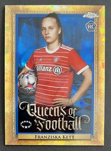 Franziska Kett 2022-23 Topps Chrome SAPPHIRE UWCL QUEENS OF FOOTBALL Rookie #Q-6