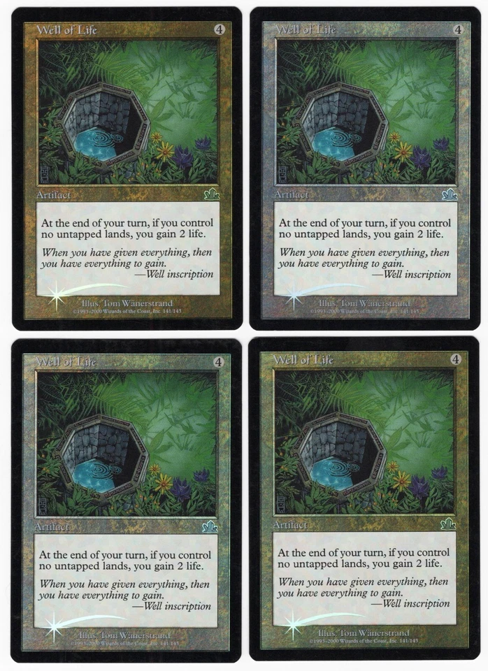 Well of Life x4 4x 2000 Prophecy PLAYSET Colorless Artifact MTG SP - NM AZ1 - Image 1 of 1