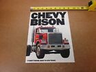1977 Chevrolet Bison Truck Semi N9 90 Sales Brochure 10 Pg Literature Original