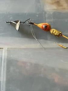 Fred Arbogast Hawaiian Wiggler Weedless Metal Spinner Jig Vintage Lure - Picture 1 of 5
