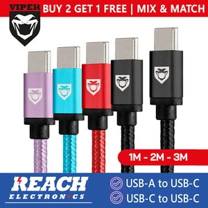 Type C to Type C Cable USB Fast Charger Lead for iPhone 16 15 Plus Pro Max iPad - Picture 1 of 63