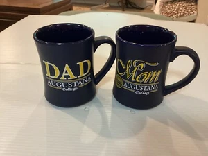 Augustana Vikings MOM & DAD Navy RSFJ INC. Set of Matching Coffee Cups - Cool - Picture 1 of 4