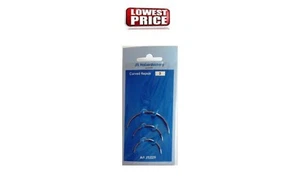 HAND SEWING CURVED NEEDLES 3 NEEDLES PER CARD REPAIR UPHOLSTERY CRAFT - Picture 1 of 3