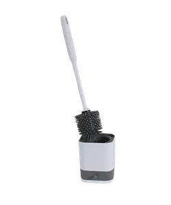 Wall-Mounted Silicone Toilet Brush with Holder – Compact, Drip-Free Design - Picture 1 of 12