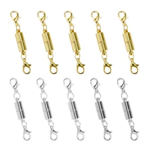 Cierre magnético de langosta en tono dorado y plateado de 10 piezas para collar de joyería color - Imagen 1 de 2