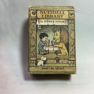 Nutshell Library by Maurice Sendak 4 Mini Hardcover Books Boxed Set 1962 Harper - Bild 1 von 12