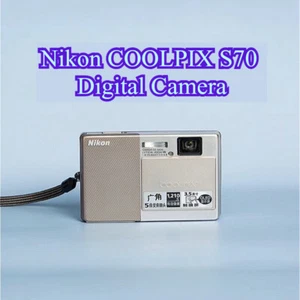 Nikon COOLPIX S70 Digital Camera 12.1MP 5x Optical CCD with Accessories Silver - Picture 1 of 2