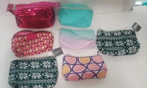 7 NEW Cosmetic Makeup Bag Lot Ulta Clinique - Picture 1 of 4