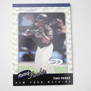 2001 Donruss Timo Perez Rated Rookie /2001 #187 New York Mets