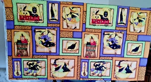 Halloween Moon Dancers Diane Knott Clothworks Quilt Block Panel 23.5" x 44" New - Picture 1 of 4