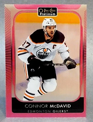 2021-22 O-Pee-Chee Platinum Matte Pink #1 Connor McDavid - Image 1 of 2
