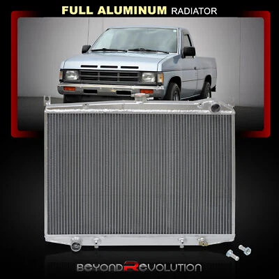For 1987-1995 Nissan D21 Pickup Pathfinder Cooling 2-Row Full Aluminum Radiator - Image 1 of 4