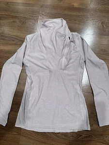 NB New Balance Size L Womens 1/4 Zip Pullover Top Running Reflective - Picture 1 of 8