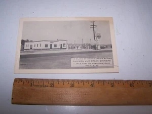 Vintage SUNSET INN RESTAURANT SHELL Service Station Gas Postcard HARRISON OHIO - Picture 1 of 2