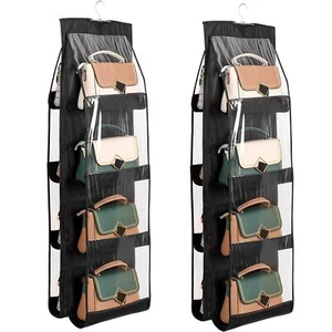 Bolso de Mano Cartera Organizador 2 Piezas Ampliado 8 Bolsillos Actualización A Prueba de Polvo Cartera Org... - Imagen 1 de 9