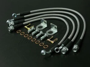 Techna-Fit Stainless Steel Braided Brake Lines 1997-2004 Chevrolet Corvette C5 - Picture 1 of 6