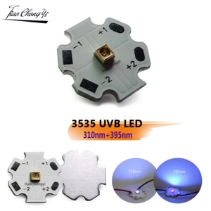 3535 UVB LED 310nm+395nm 2 in1 dual color LED Ultra Violet Lamp Purple light - Picture 1 of 7