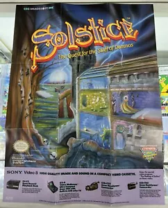 Solo póster de Solstice The Quest for the Staff of Demnos (Nintendo NES, 1990) - Imagen 1 de 1