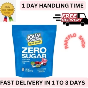 JOLLY RANCHER Zero Sugar Assorted Fruit Flavored Hard Candy 6.1 oz Pouch - Picture 1 of 4