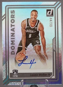 Lonnie Walker IV /99 2023-24 Panini Donruss Dominators Auto #20 Brooklyn Nets SP - Picture 1 of 2