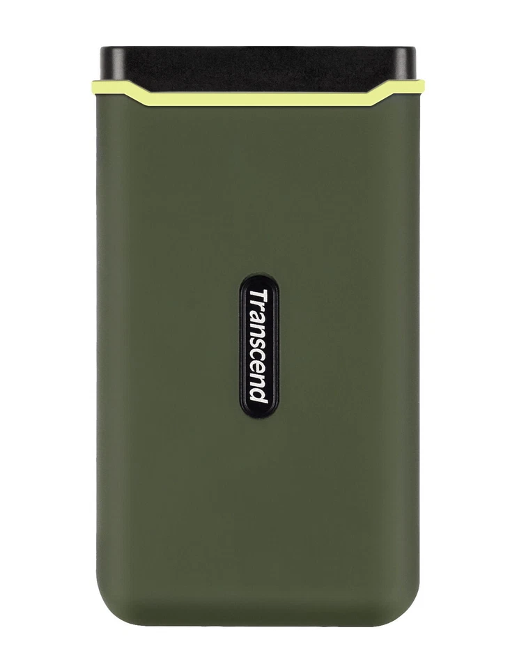Transcend ESD380C 1TB USB-C Tragbare Externe SSD - Militärgrün (TS1TESD380C)