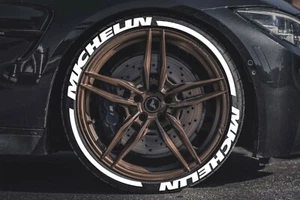 Reifenbeschriftung für Michelin Streifen Reifenaufkleber Sticker 14"-22" 8xStk 25mm oder 31mm - Bild 1 von 4