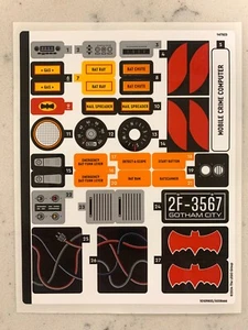 LEGO STICKER SHEET for 76328, Sheet 1, The Classic TV Series Batmobile, New! - Picture 1 of 1