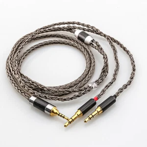 16 Cores 7N OCC Silver Plated Headphone Cable For 2x3.5mm Hifiman Sundara HE4XX - Picture 1 of 9