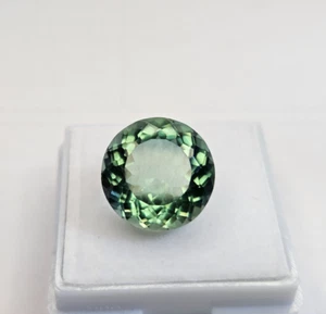 Round Cut 8-9 Ct Natural Shine Green Sapphire EGL Certified Loose Gemstone KH347 - Picture 1 of 7