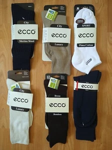 Men's ECCO Sport, City, Dress Socks ASSORTED Packs Sock Sz: 10-13 New - Picture 1 of 2