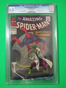 AMAZING SPIDER-MAN # 44 JAN 1967 Lizard 2nd App. CGC Grade 6.5 Marvel Comics - Picture 1 of 2