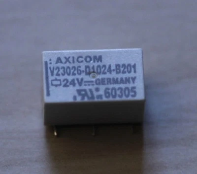 480PCS V23026-D1024-B201 Relays 24VDC Axicom Tyco Siemens Non-Latching Gull Wing - Image 1 of 2