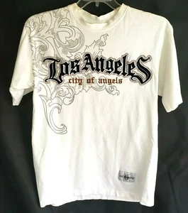 Camiseta pequeña blanca con bordado VICTORIOUS para mujer Los Angeles City of Angels - Imagen 1 de 11