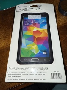 Travelocity Samsung Galaxy S5 Cover Case, Clear Shock Proof Rubber Matte. - Picture 1 of 2