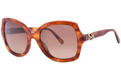 Gafas de sol Coach L1147 HC8295 5774T5 para mujer tortuga/marrón polarizado 56-21-140 Foto 1 de 4