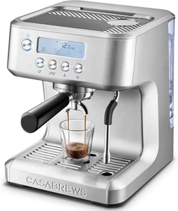 CASABREWS Ultra Espressomaschine mit LCD-Display, leistungsstarker Milchaufschäumer - Bild 1 von 6