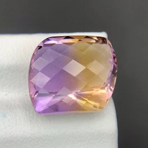 Natural Gorgeous Ametrine 13.75 Crts Fancy Cut Unique Bi-Color Appearance. - Picture 1 of 4